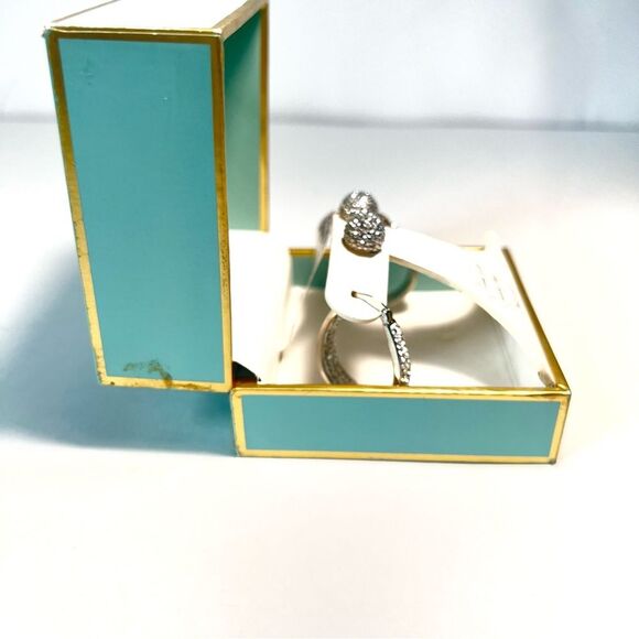 Jenni Park Swarovski Silver Tone Round And Hoop Set - Picture 3 of 14